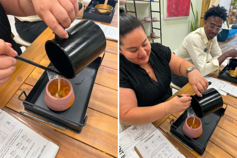 I Tried Shreveport's Custom Candle Class