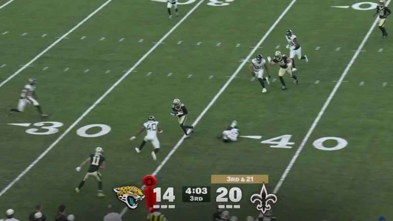 Zach Wilson dart to Jalen Moreno-Cropper for 14 yards