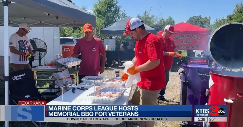 Marine Corps League hosts memorial barbecue cookoff for area veterans