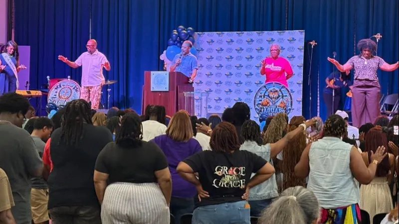 Southern University students gather for worship event to kick off new school year