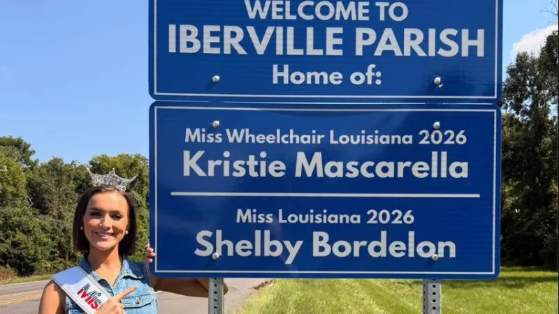 Iberville Parish installs signs for two 2026 Louisiana title holders from the area