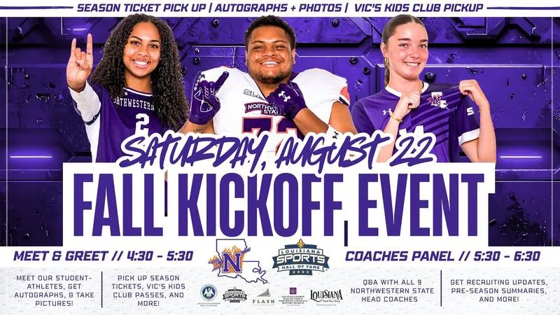 NSU Fall Kickoff Event set for Saturday at Louisiana Sports Hall of Fame museum