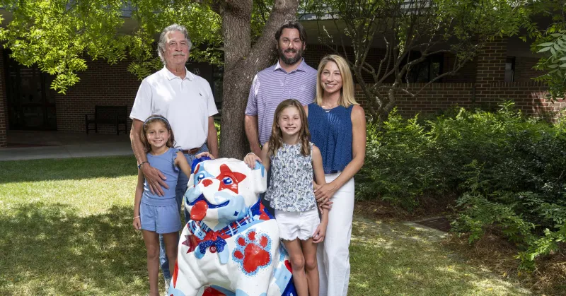 RICHARDSON FAMILY HONORS LOVED ONES WITH NEW BULLPUP STATUE AT AEP