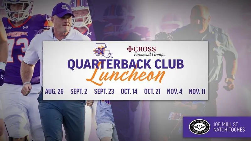 2026 Quarterback Club Luncheons, presented by Cross Financial, set for Flying Heart