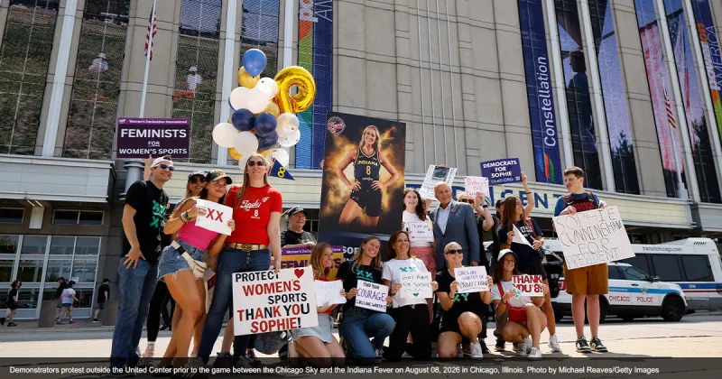 Mom and daughter told to cover shirts advocating for girls' sports at WNBA game