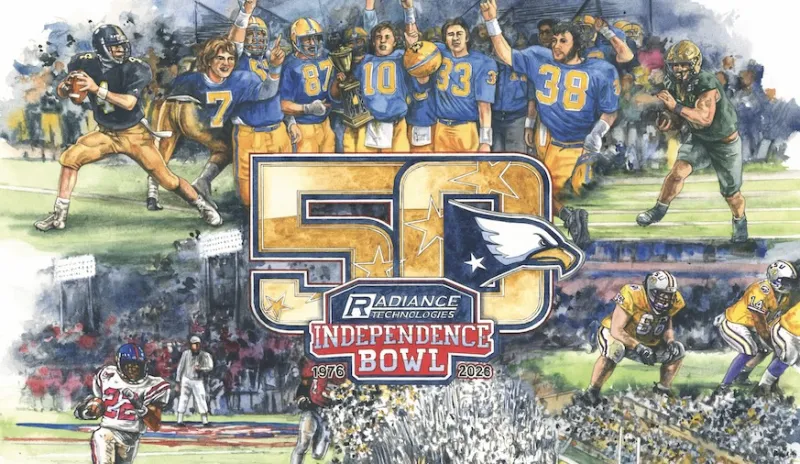 College football: Independence Bowl 50th anniversary commemorative print on sale now