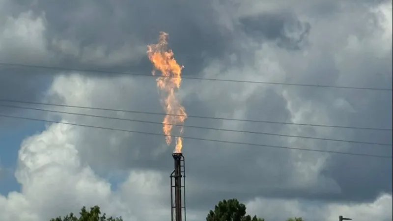 Patterson Fire Chief: Pipeline flare near civic center is scheduled maintenance, nothing to be alarmed over