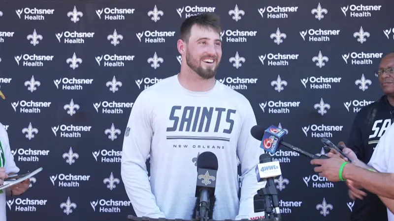 Danny Stutsman on upcoming joint practice with Rams | Saints Training Camp 2026