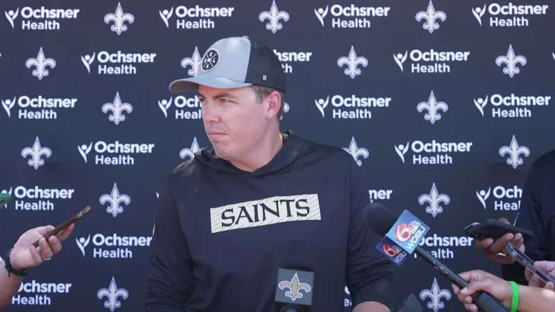 Kellen Moore recaps walk through practice | Saints Training Camp 2026