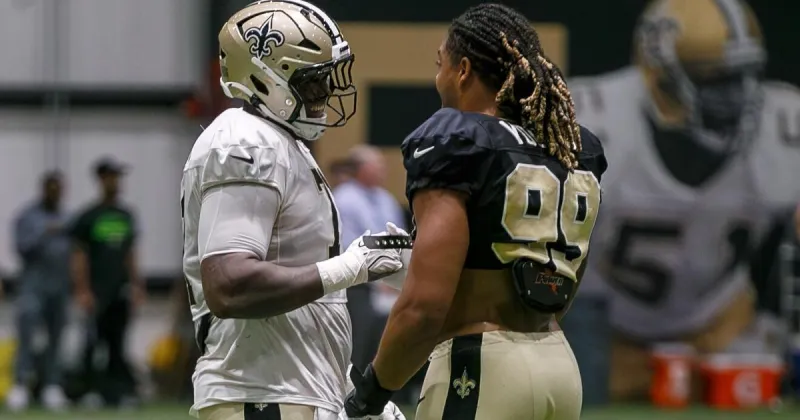 Saints OT Kelvin Banks was very good as a rookie. He's taking the steps to become great.