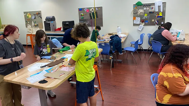 Library's Maker Mayhem invites teens to create with crafting tools