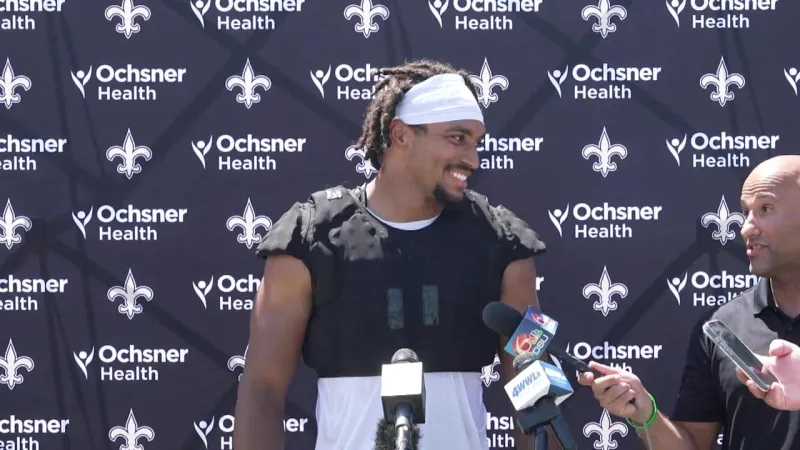 Isaiah Stalbird on practicing against Matthew Stafford, team bonding | Saints Training Camp 2026
