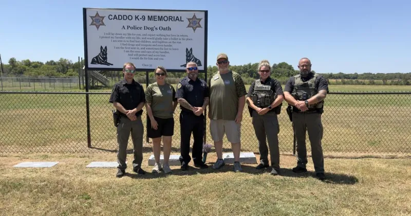 Caddo Parish Sheriff's Office honors fallen K-9s with memorial headstones