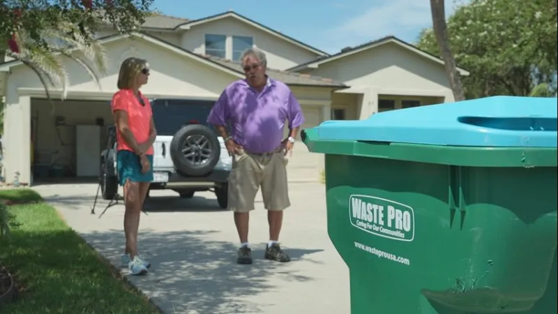 Residents annoyed as paid recycling gets dumped with trash, surveillance video shows