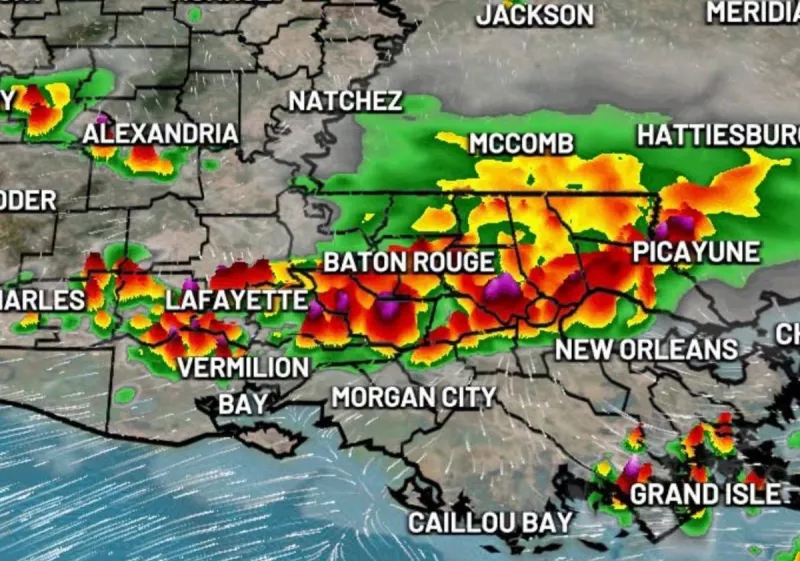 Strong Thunderstorms Moving Back Into Acadiana on Thursday