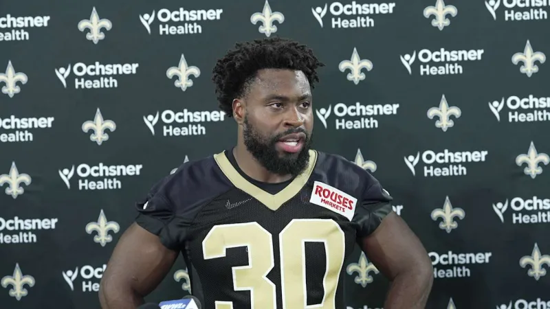 Audric Estime on practice at Tulane, rushing scheme | Saints Training Camp 2026