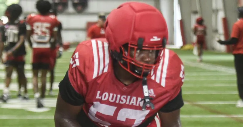 UL offensive tackle ready to fulfill his potential with injury behind him now