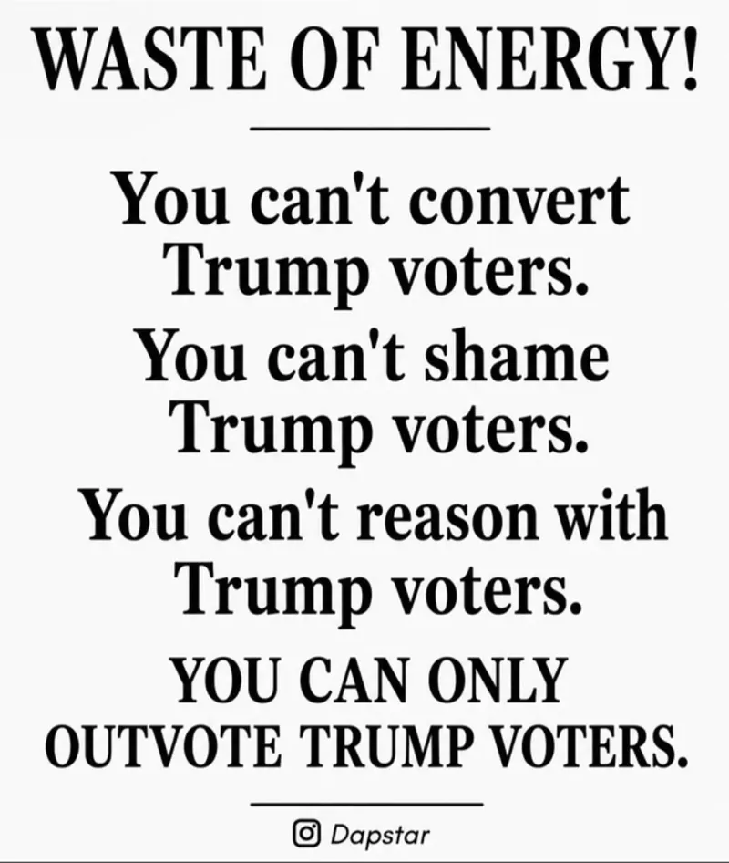 Remember: there are more of US than there are of them