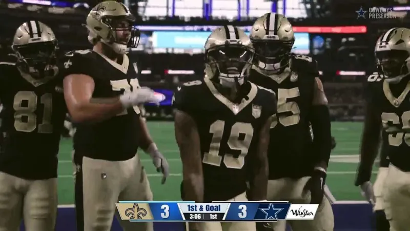 Barion Brown takes the jet sweep and zig-zags his way to paydirt | Saints-Cowboys Highlights