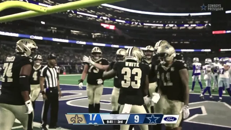 Zamir White scores 11-yard touchdown in debut | Saints-Cowboys Highlights