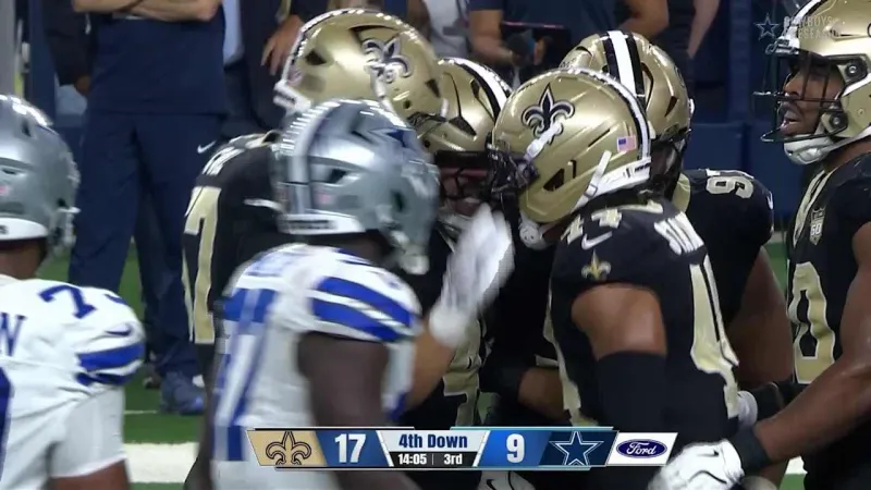 Isaiah Stalbird gets huge 10-yard sack | Saints-Cowboys Highlights
