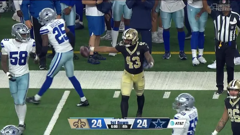 Zach Wilson avoids pressure and finds CJ Donaldson | Saints-Cowboys Highlights