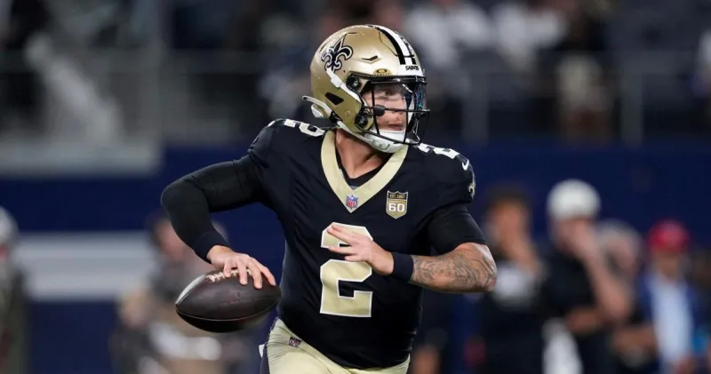 A late hit by the Cowboys on Saints QB Spencer Rattler was quickly overturned in a surprise