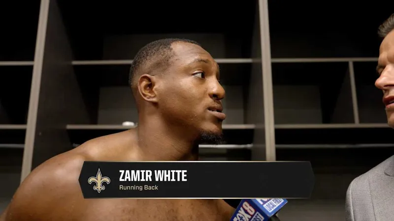 Zamir White | Saints-Cowboys Postgame