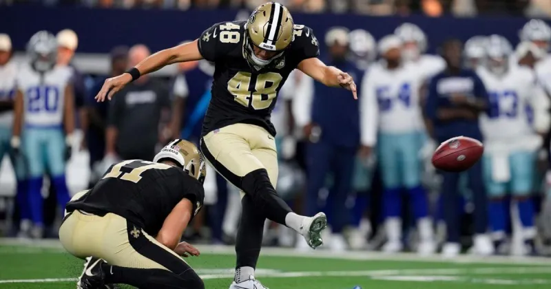 The Saints' training camp kicker battle was won by the player who joined the team this week
