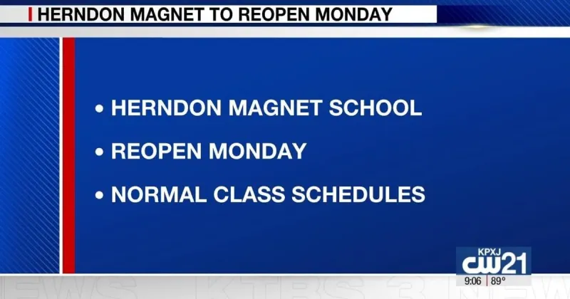 Herndon Magnet to reopen Monday following water pressure issue