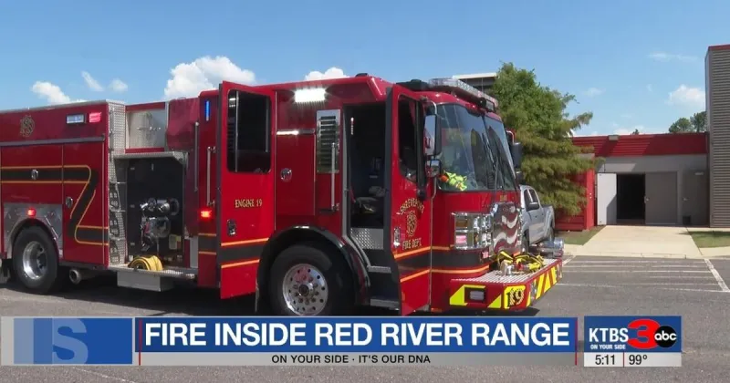Fire breaks out at Red River Range in Shreveport