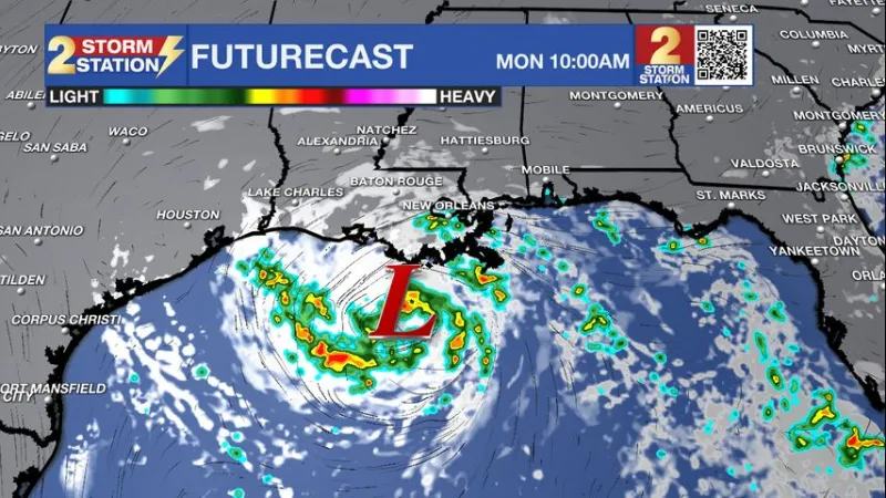 Monday AM forecast: Gulf system seems to be getting better organized