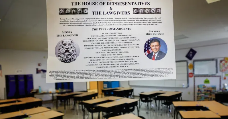 Letters: Will Speaker Mike Johnson keep his position on the 10 Commandments?