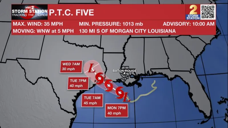 NHC initiates advisories on Potential Tropical Cyclone #5
