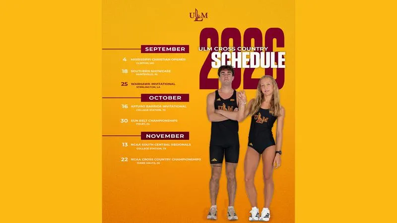 ULM Cross Country Reveals Schedule