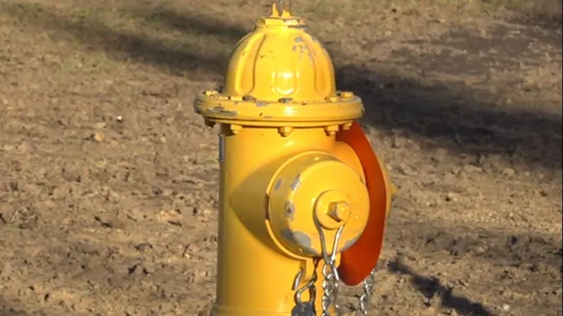 Crews conducting fire hydrant tests along La. 70 in Paincourtville