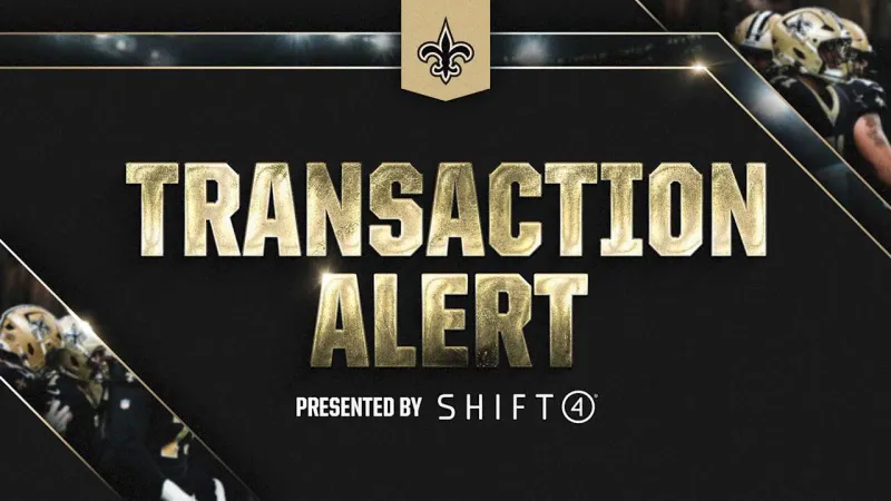 Saints announce roster moves