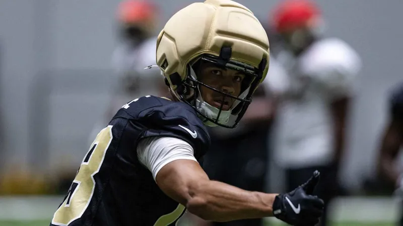 Rookie Bryce Lance ran through when receiver door opened with New Orleans Saints