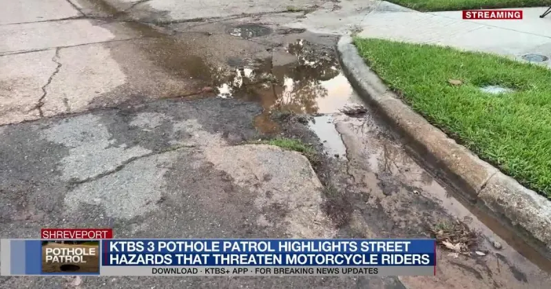 KTBS 3 Pothole Patrol highlights street hazards that pose a threat to motorcycle riders