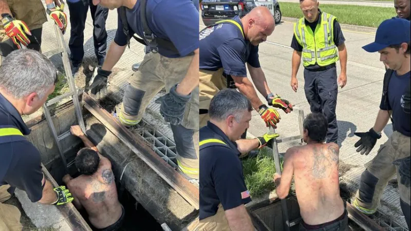 Police investigating after firefighters rescue man trapped in Lafayette storm drain for two days