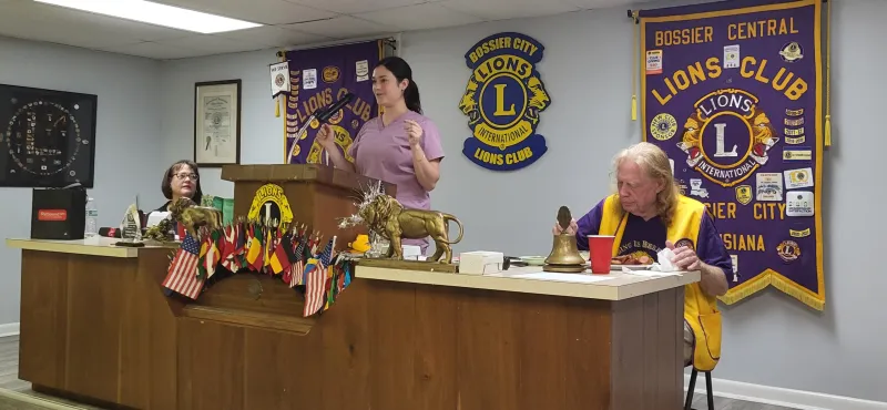 Bossier City Lions Club Hears From Audiologist