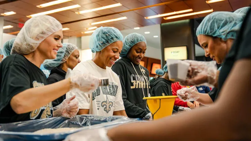 Photos: Saints join nationwide 9/11 day of service at Caesars Superdome