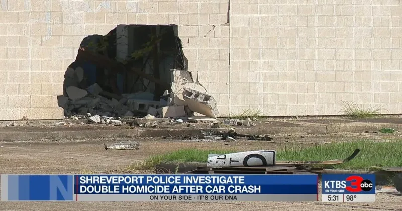 Two men killed after shooter fires into crashed vehicle