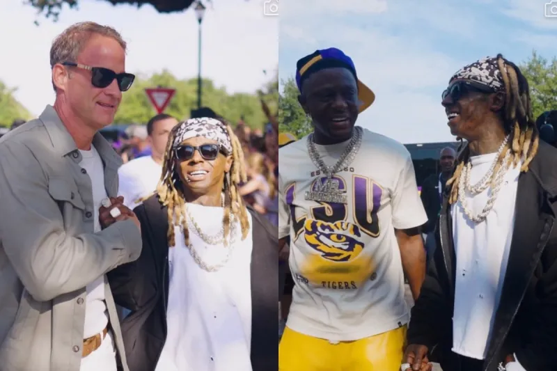 Lane Kiffin Walks Into Tiger Stadium With Louisiana Rap Royalty