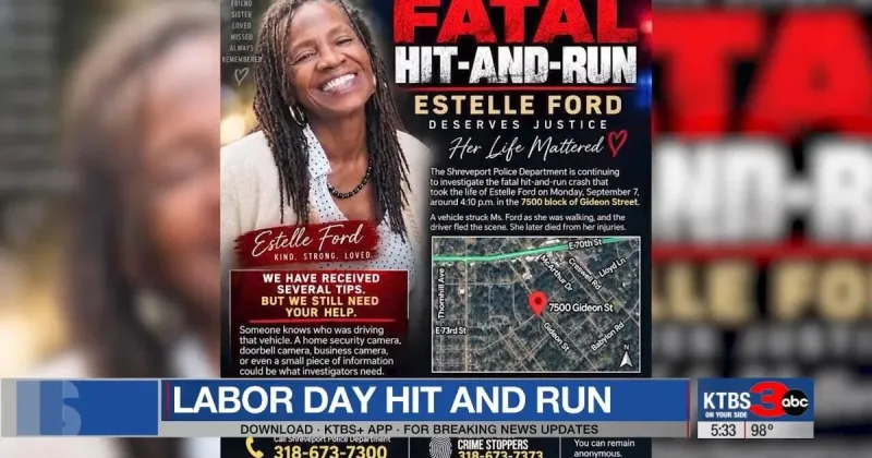 Police searching for driver involved in Labor Day hit-and-run
