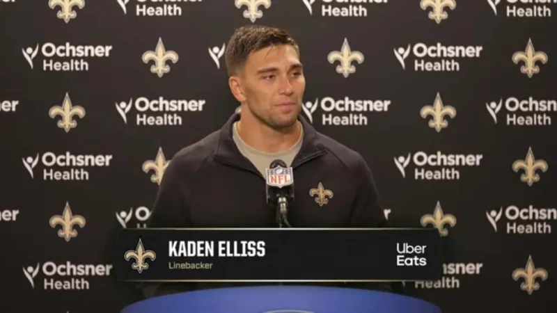 Kaden Elliss | Saints-Lions Postgame