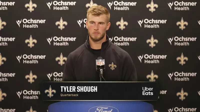 Tyler Shough | Saints-Lions Postgame | 2026 NFL Week 1