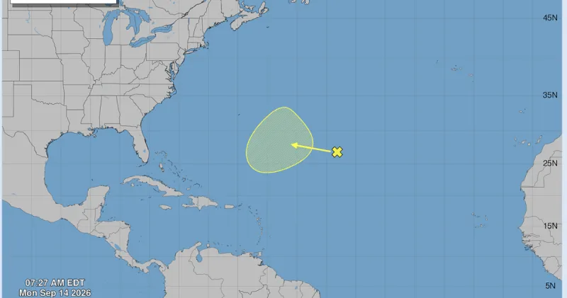 Atlantic disturbance has a chance of developing later this week, hurricane forecasters say