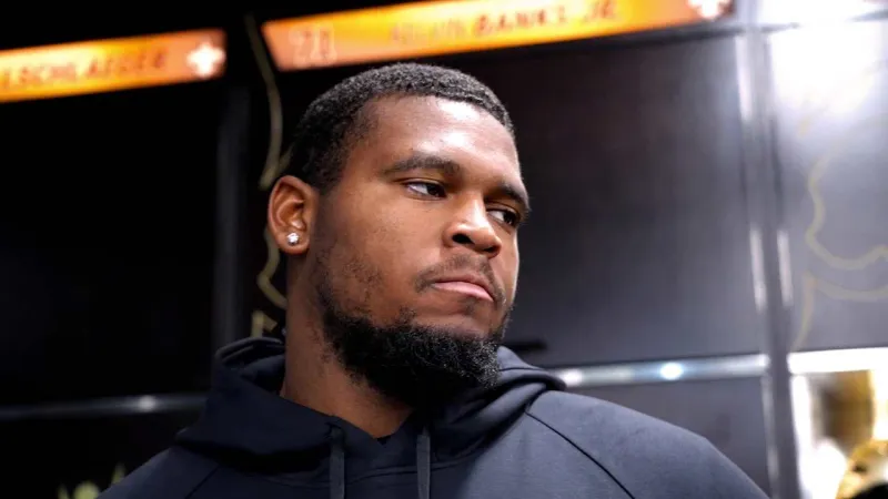 Kelvin Banks Jr. on performance vs. Lions, pass protection