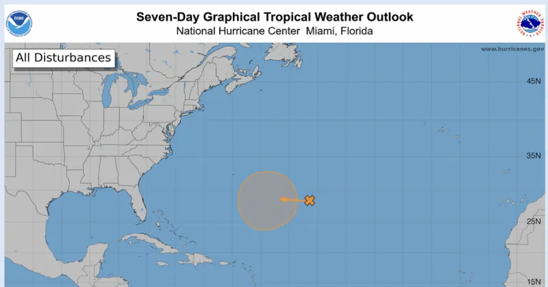 Atlantic disturbance could become tropical depression later this week. See the forecast.
